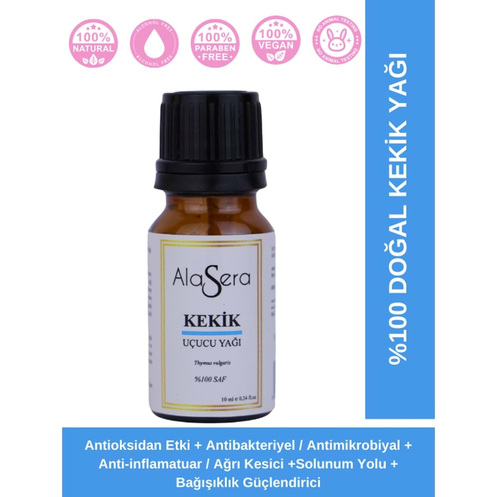 KEKİK YAĞI Thymus Vulgaris (TİMOL) 10 ML